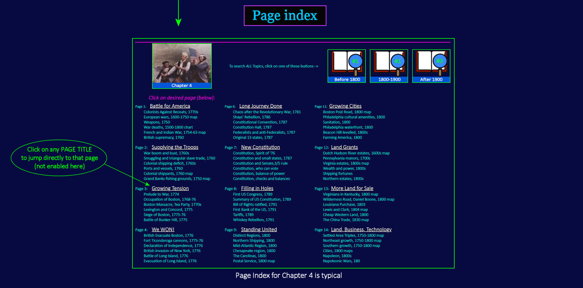Changing Pages